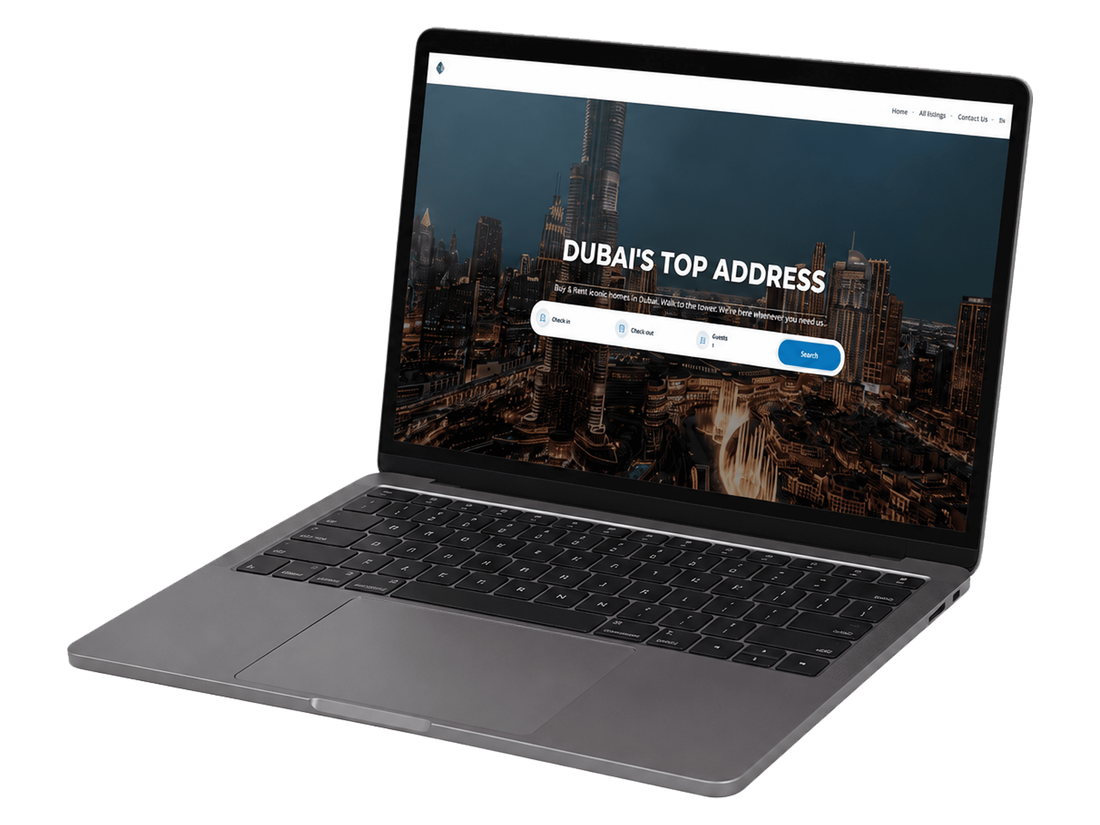 NOBELEON booking website shown on a laptop